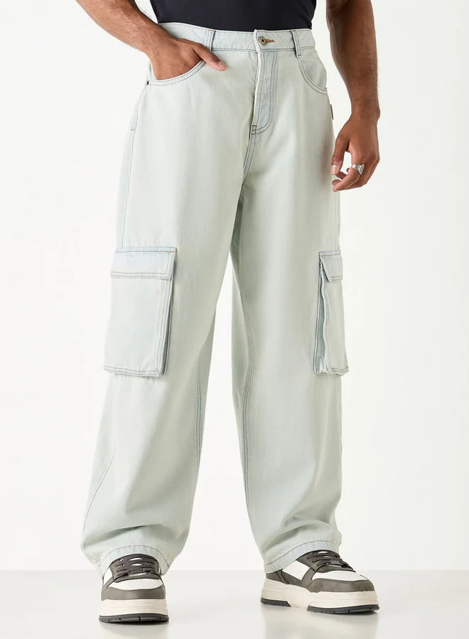 ستارتر بنطلون جينز بقصة مريحة وجيوب من ستارتر