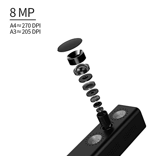 CZUR Shine800-A3-Pro Professional Height Adjustable USB Document Camera, A3&A4 Document Scanner with OCR Function for MacOS and Windows - Image 4