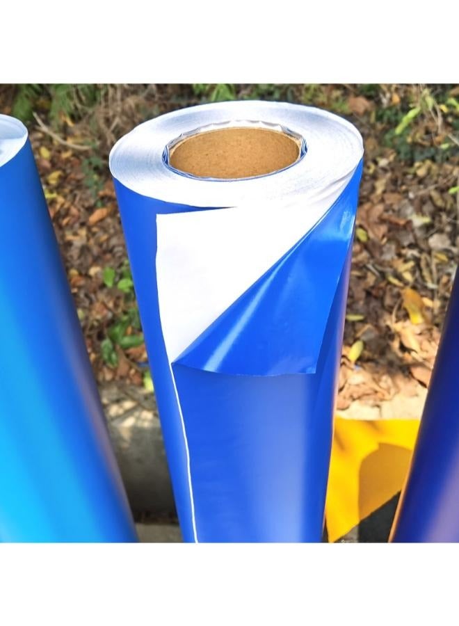 ملصق خلفية حوض السمك باللون الأزرق لحوض السمك، ذاتي اللصق من جانب واحد مزخرف لحوض السمك، خلفية حوض السمك المقاومة للماء - Image 3