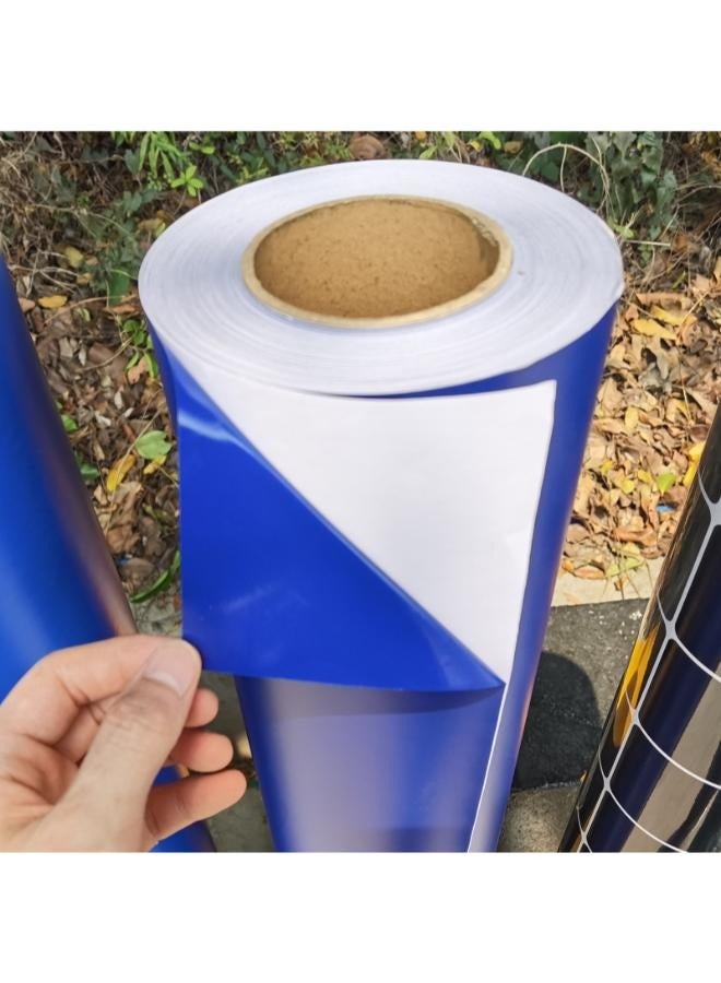 ملصق خلفية حوض السمك باللون الأزرق لحوض السمك، ذاتي اللصق من جانب واحد مزخرف لحوض السمك، خلفية حوض السمك المقاومة للماء - Image 5