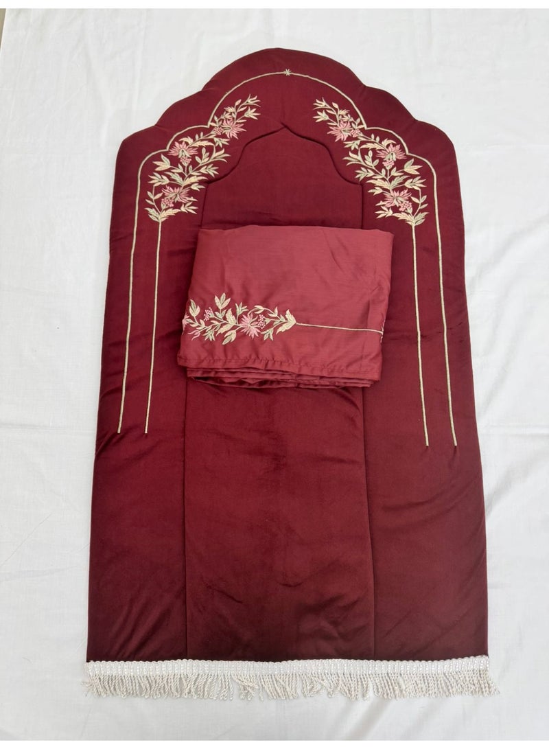 برايدس طقم سجاد صلاة مع شرشف    مرد مطرز - Image 1