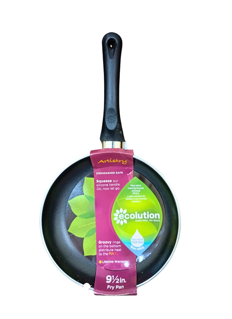 Ecolution Artistry 9.5 Inches Black Aluminum Non-Stick Fry Pan  - Image 2