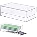 Afarnook Empty Acrylic Mahjong Case Mahjong Storage Box for American Tiles and Mahjongs Cards Transparent Display Box for Mahjongs Tiles Accessories Supplies Small2 Compartment - Image 2