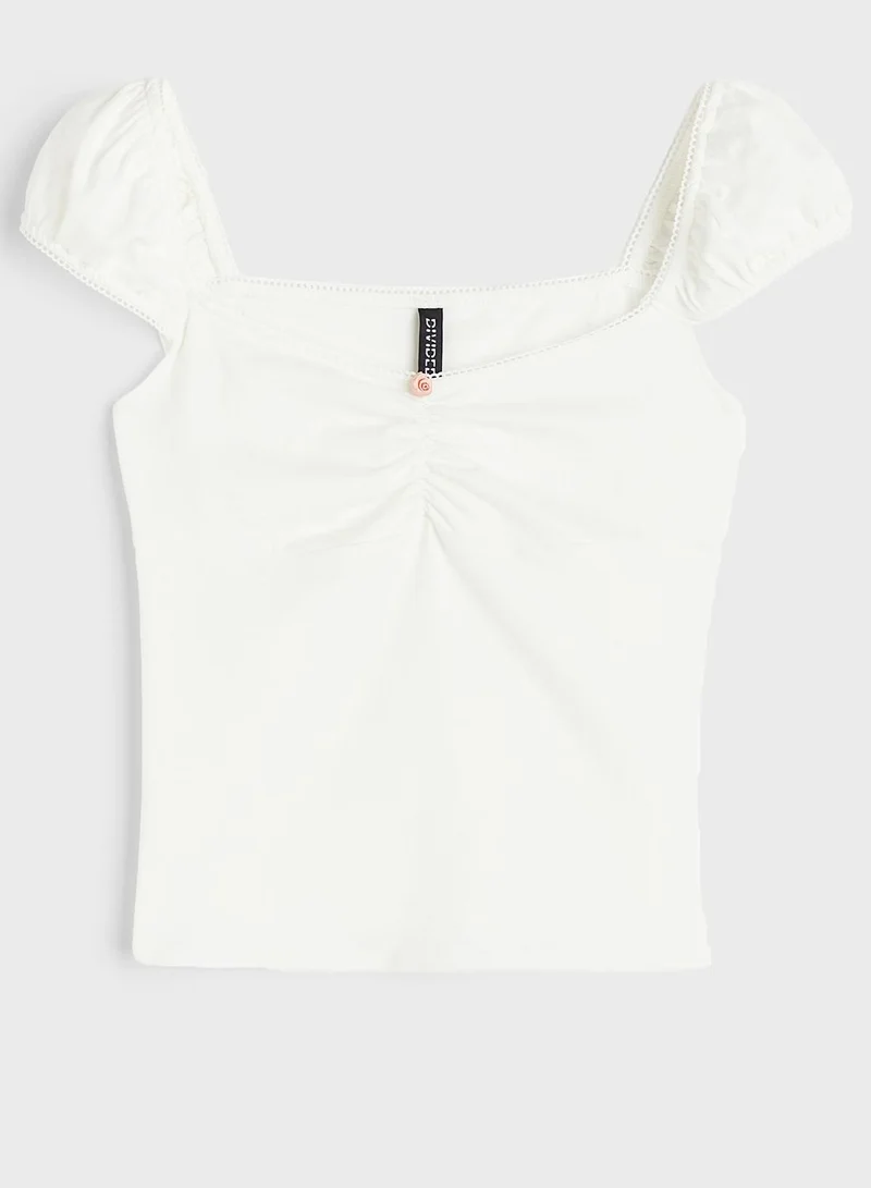 اتش اند ام Ruched Cut Out Top