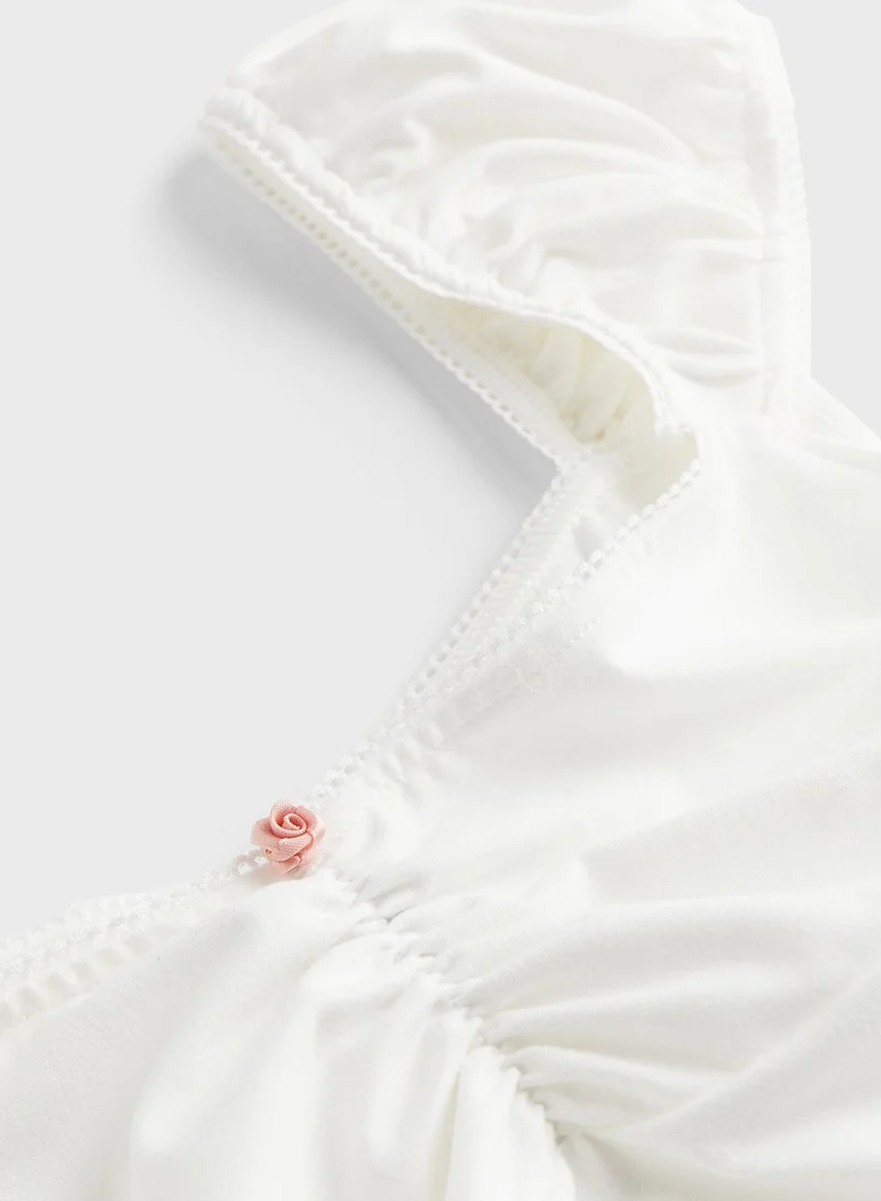 اتش اند ام Ruched Cut Out Top