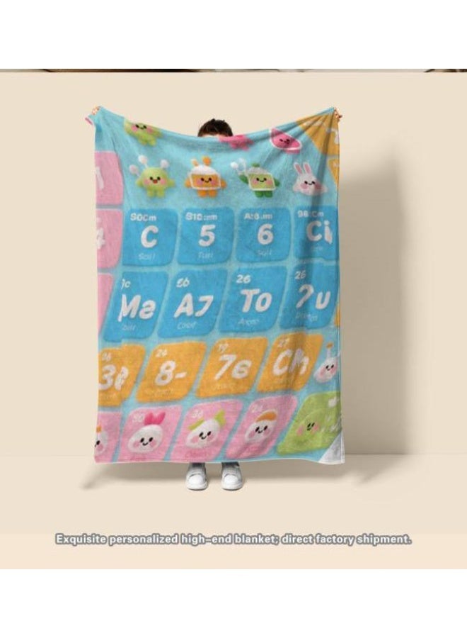 عام بطانية رقيقة من الفانيلا الكرتونية للأطفال والرضع (دافئة ومريحة، ومناسبة للنوم والألعاب) 70 سم * 100 سم - Image 2