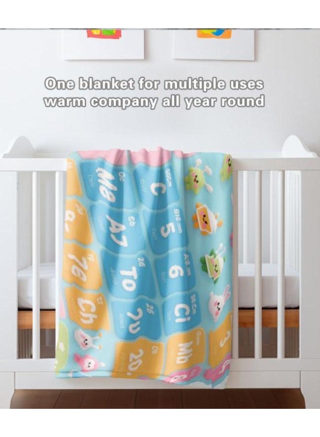 عام بطانية رقيقة من الفانيلا الكرتونية للأطفال والرضع (دافئة ومريحة، ومناسبة للنوم والألعاب) 70 سم * 100 سم - Image 3