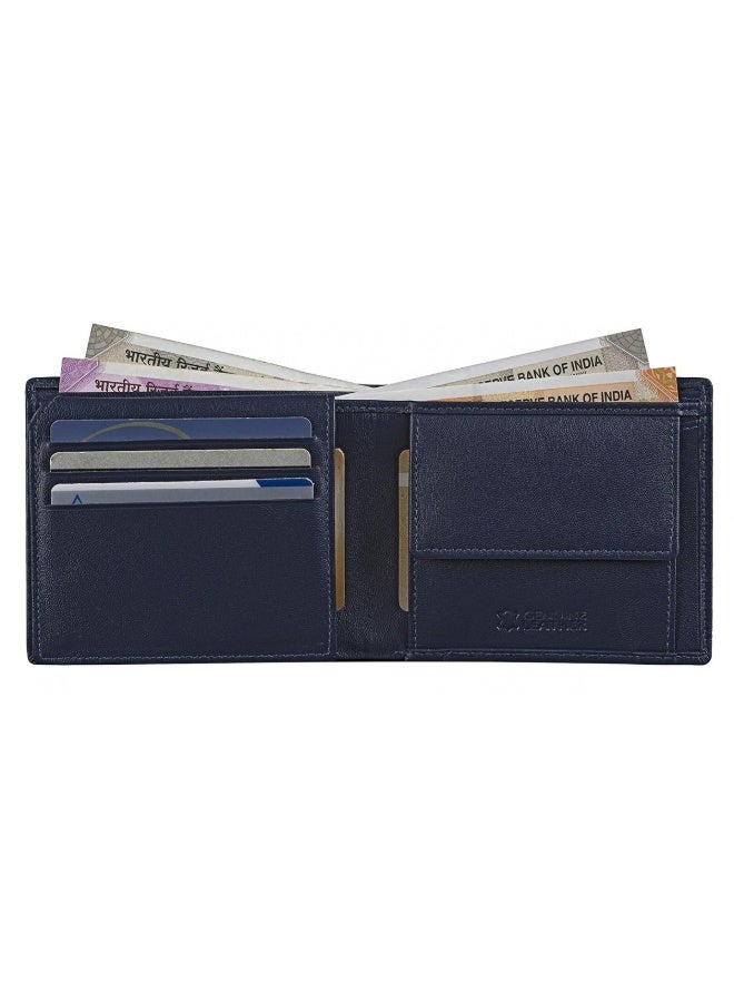 URBANFOREST URBAN FOREST Sherlock Blue Leather Wallet, Keyring and Pen Gift Set for Men, 6 Card Slots, Premium 3-Piece Combo Set, Stylish Men’s Wallet Gift - Image 3