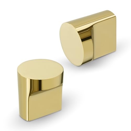 LAPO 10 Piece Cabinet Knobs – Drawer Knobs for Kitchen, Cupboards & Dressers (Material-Zinc, PVD Gold Finish) - Image 1