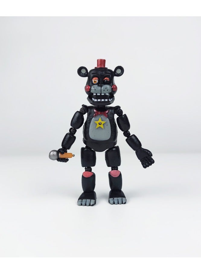 6pc FNAF Figures Bonnie Foxy Fazbear Bear Five Nights At Freddy's Action Figure Dolls with Light - Image 5
