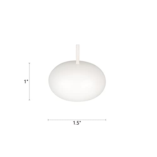 Mega Candles 24 pcs Unscented White Floating Candles, Hand Poured Wax Candle 1.5 Inch Diameter, Home Décor, Wedding Receptions, Occasions, Festivities, Events, Meditations, Tranquility, Spa - Image 2