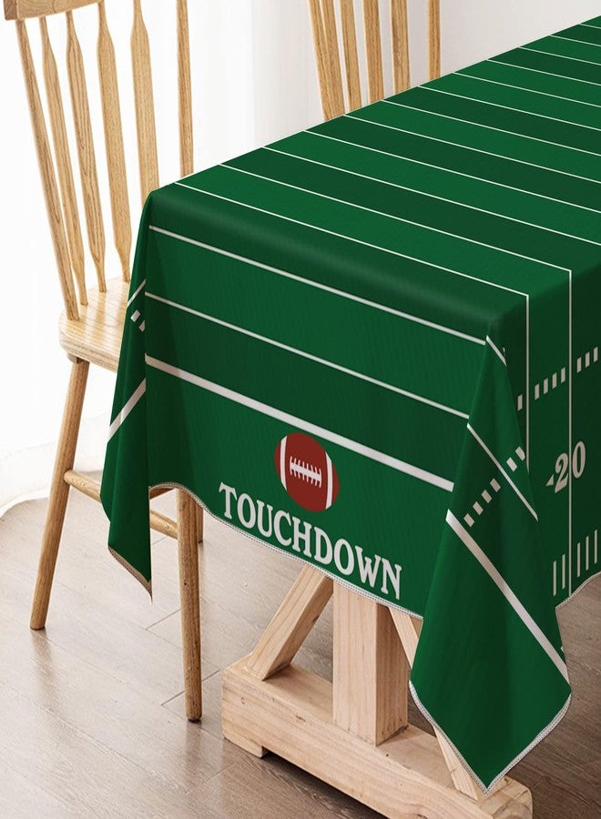 Hafangry American Football Field Tablecloth Touchdown Game Day Sport Themed Party Decoration Kitchen Dining Room Home Table Cover (60" x 84") - Image 5