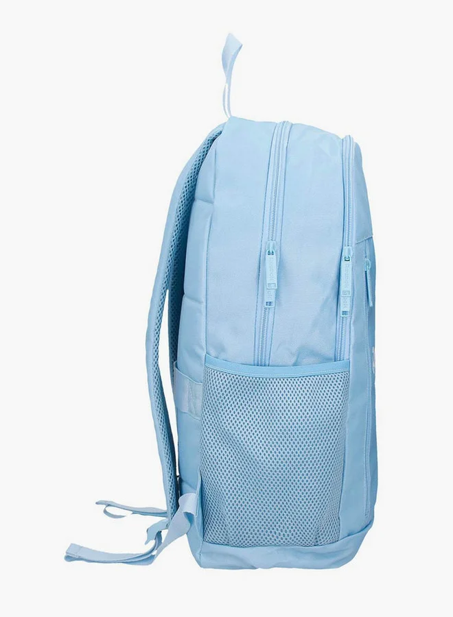 ريبوك Logo Print School Backpack with Adjustable Straps and Zip Closure - 38x19x43 cm