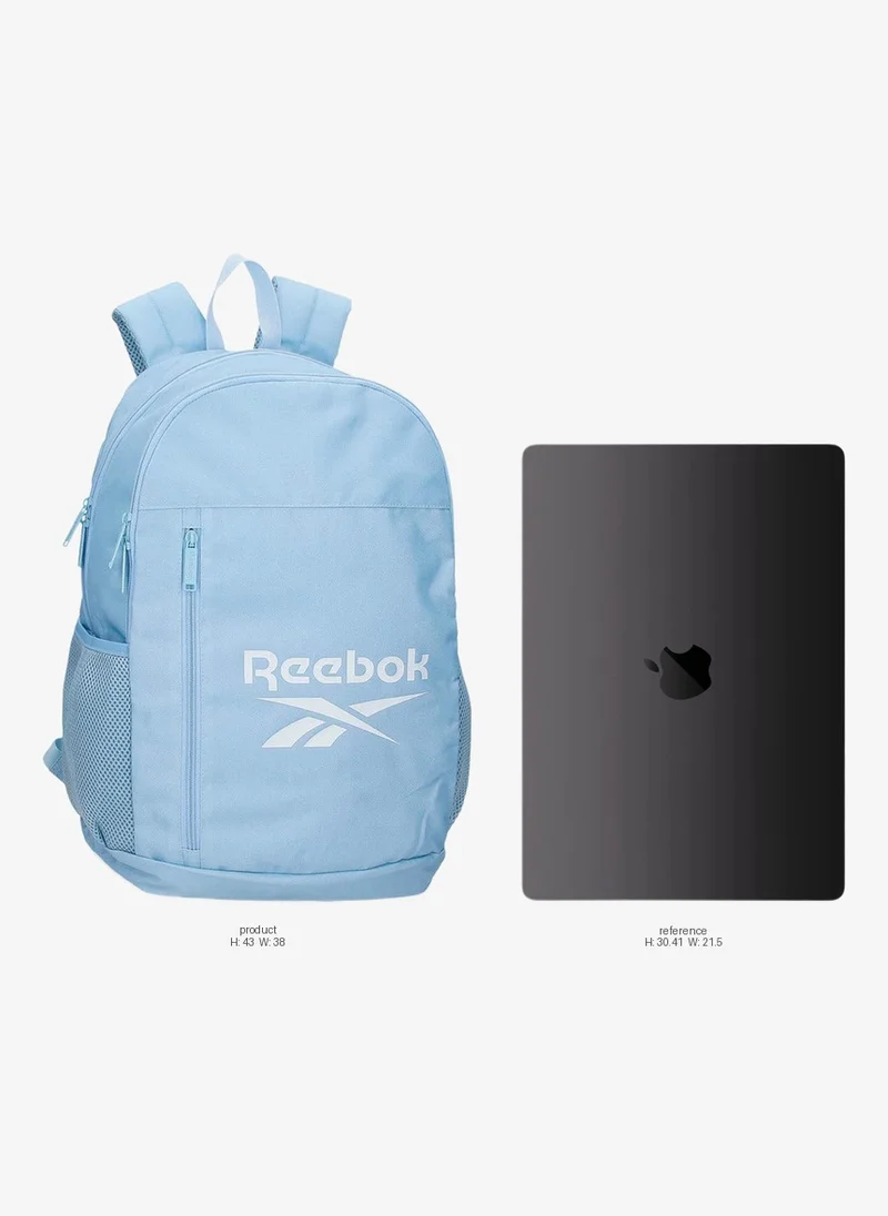 ريبوك Logo Print School Backpack With Adjustable Straps And Zip Closure - 38X19X43 Cm
