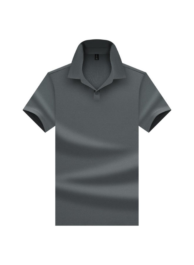 Cooling Soft Skin-Friendly Men's Polo Shirt Short Sleeve Turn-down Collar T-Shirt Summer Breathable Comfortable Male Fashion - Image 1