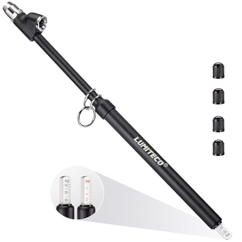 LUMITECO 12 Dual Head Tire Pressure Gauge Heavy Duty Truck Tire Gauge Range 10150PSI 110Bar for Tire Pressure Checker StraightOn Tire Air Gauge Extended Tube for Semi Truck RV Car Motorcycle - Image 1