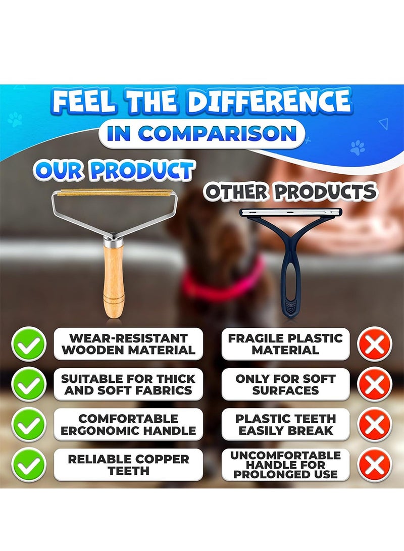 Reusable 2-Pack Lint & Pet Hair Remover - Fabric Shaver for Clothes, Furniture & Carpets  - Image 4