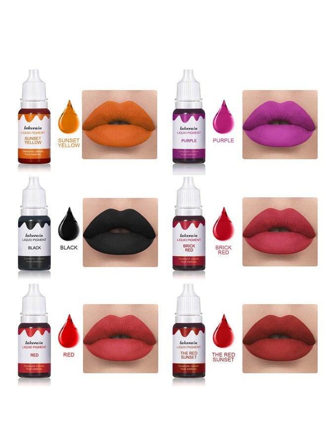 BONNIE CHOICE 12 Colors Liquid Lip Gloss Pigment Set, DIY Lipstick Liquid Pigment for Set Making Lip Gloss, DIY Lip Cosmetic Dye, Edible Coloring Pure Plant for Gloss Base  - Image 3