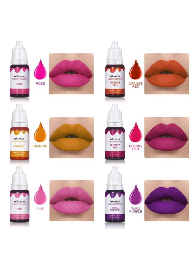 BONNIE CHOICE 12 Colors Liquid Lip Gloss Pigment Set, DIY Lipstick Liquid Pigment for Set Making Lip Gloss, DIY Lip Cosmetic Dye, Edible Coloring Pure Plant for Gloss Base  - Image 2