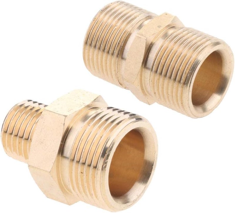 klarako 2PCS Heavy Duty Quick Connector,Pressure Washer Adapter, Fitting for High Pressure Washer Gun and Hose M22 to M2 and M22M14 - Image 5