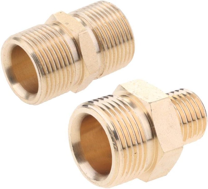 klarako 2PCS Heavy Duty Quick Connector,Pressure Washer Adapter, Fitting for High Pressure Washer Gun and Hose M22 to M2 and M22M14 - Image 1