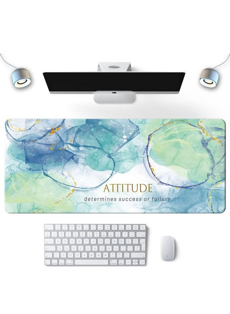 Arabest Large Mouse Pad Extended Gaming Mouse Pad Anti-slip Rubber Base Desk Pad Desktop Pad Smooth Fabric Keyboard Mouse Pad 800 * 300 * 3mm - Image 1