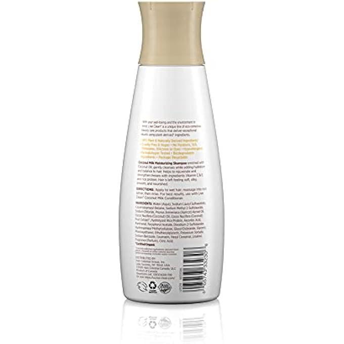 Live Clean SHAMPOO, MOISTURIZING COCONUT MILK, 12 OZ - Image 3