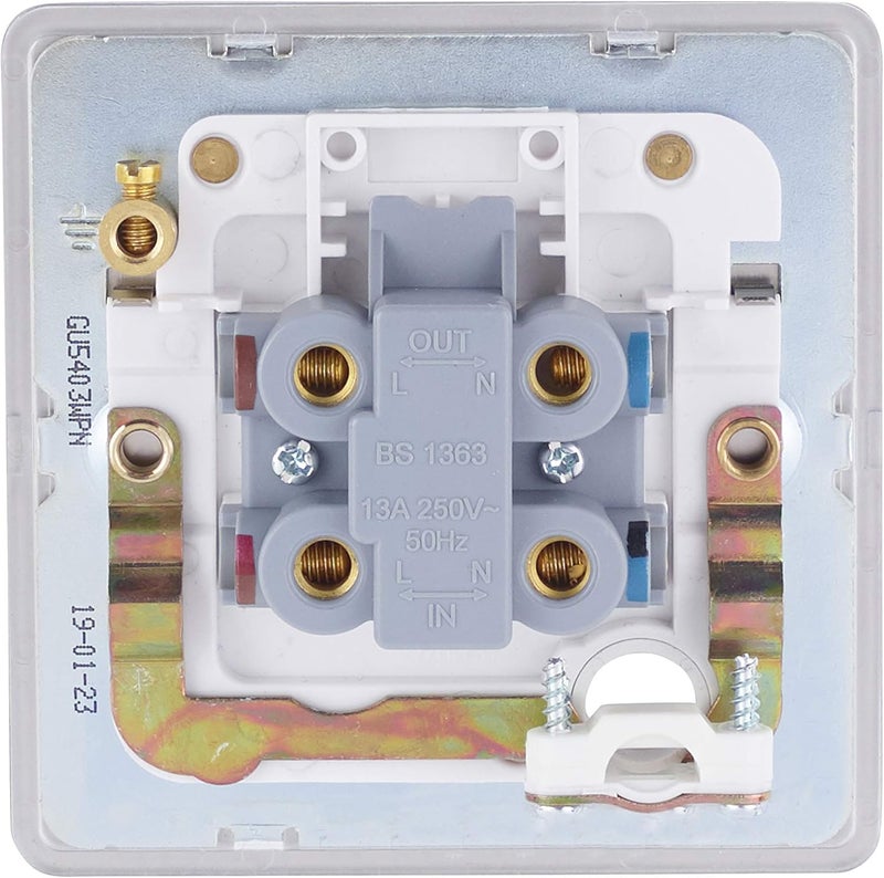Schneider Electric GU5403WPN Unswitched Fused Connection Plate - Image 4