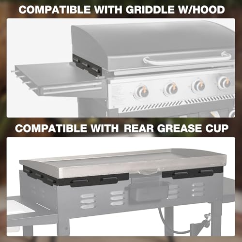 MeWeBlue Upgraded Wind Guards for Blackstone 36” Griddle, Blackstone Griddle Accessories Fit for Black stone Grill, 5015 Magnetic Stainless Steel Wind Screens Protect Flame Hold Heat, Compatible with Hood - Image 3
