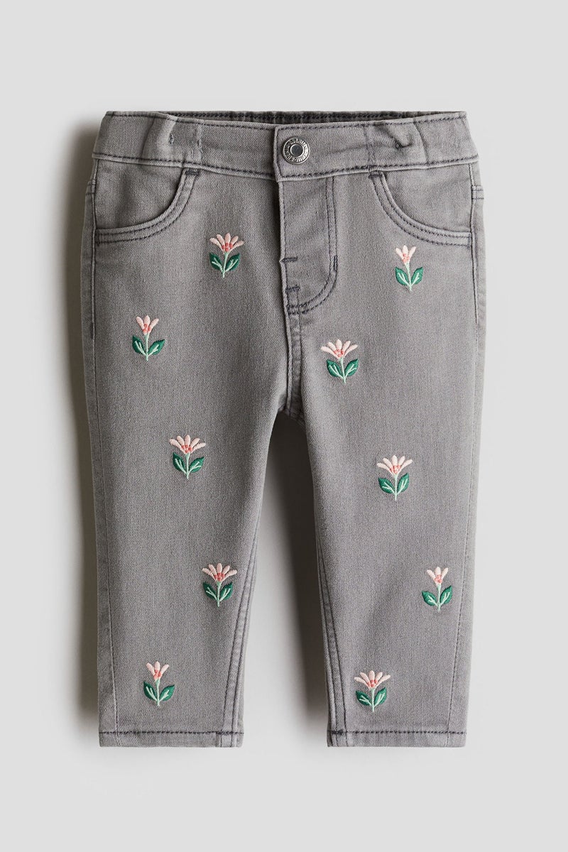 H&M Embroidered Jeans - Image 1