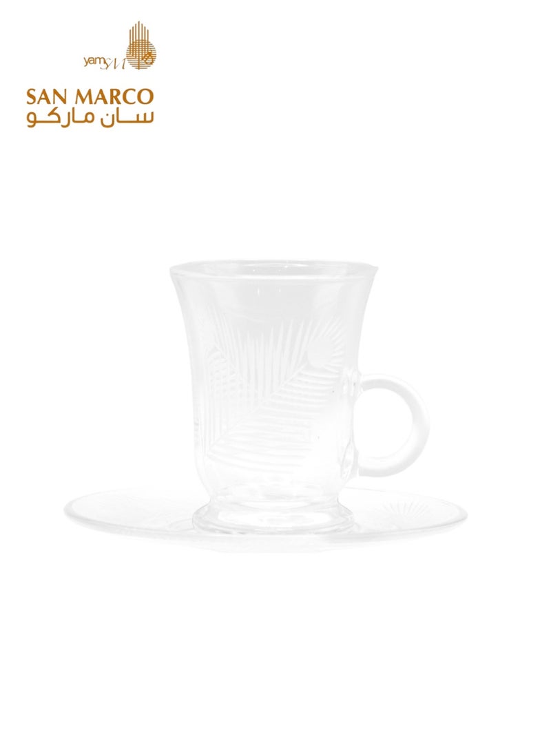 سان ماركو طقم أكواب الشاي والقهوة بتصميم فاخر - Image 1