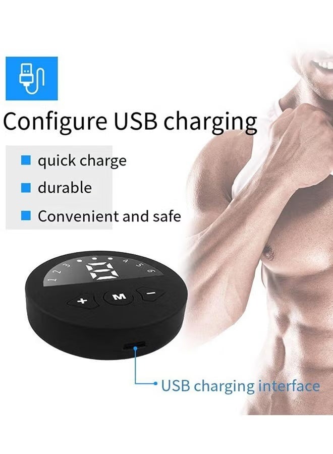 EETU Abs Stimulator Muscle Tone,Fitness Waist Training Belt,Ab Machine USB Rechargeable Gear For Abdomen Arm Leg,Strength Equipment Men Woman,Home Office Exercise Equipment,Blue - Image 5