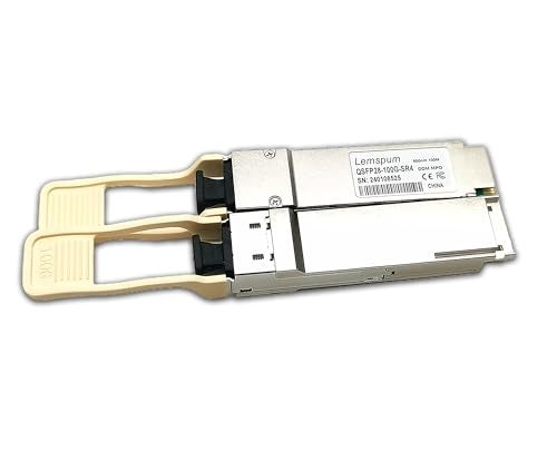 Lemspum 1pc 100G SR QSFP28 Multimode Module 100GBASE-SR4 850nm 100m DOM MPO-12/UPC MMF Optical Transceiver Support 4 x 25G-SR Compatible with Juniper JNP-QSFP-100G-SR4, Arista/Brocade/Dell SFP-100G-SR4 ect. - Image 5