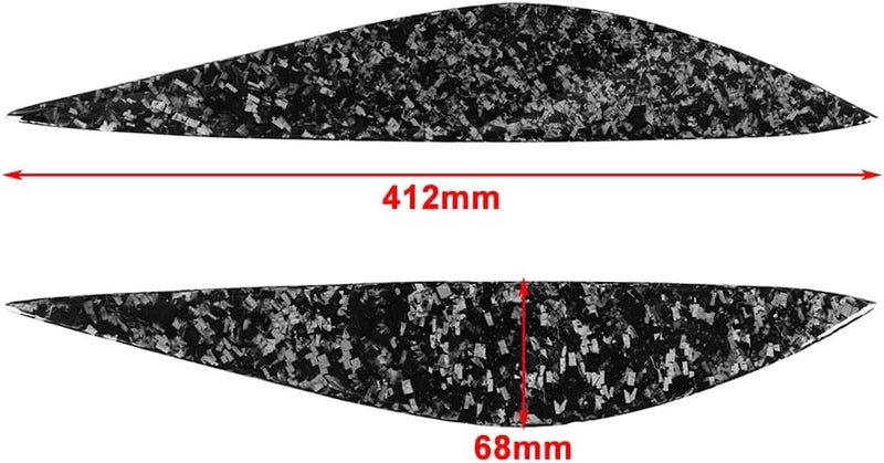 Vuzmode Headlight Eyebrow Eyelid Cover for Mercedes C-Class - Image 2