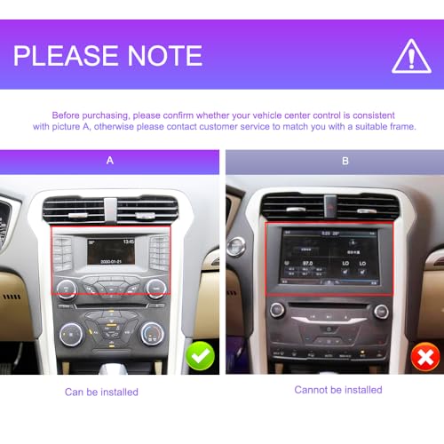 Sellrich 4Core 4+64G Android Car Stereo for Ford Fusion Mondeo 2013-2019 with 5G WIFI DSP/Wireless Carplay/Android Auto, Sellrich 9 inch 1280*720 Touchscreen Radio Bluetooth 5.0 FM/RDS Mirrorlink Backup Camera - Image 3