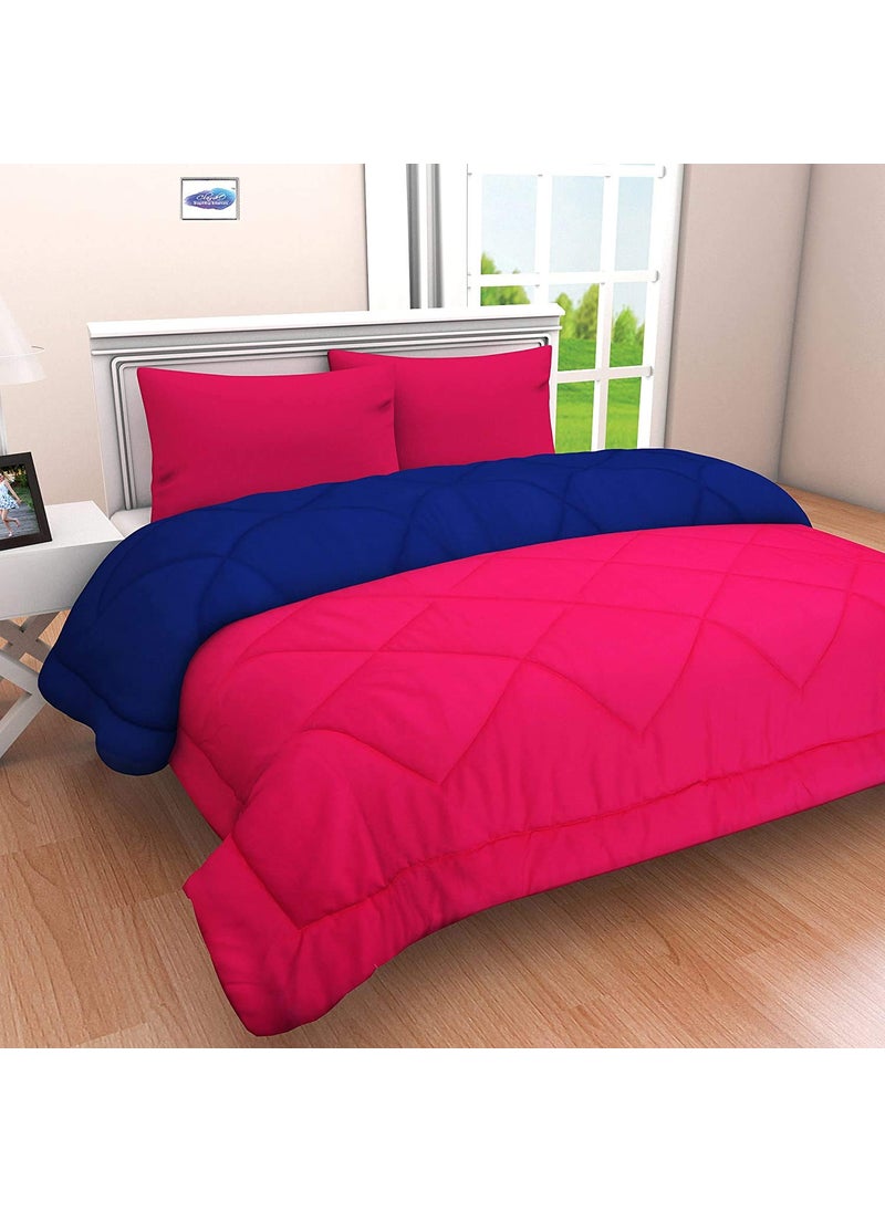 SVT SVT Microfiber 200TC Comforter Single_ Pink Blue  - Image 2