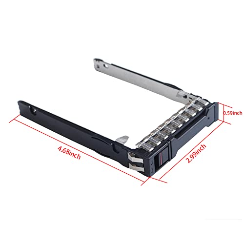 Heretom SSD Mounting Bracket 2.5" Hard Drive Caddy P22892 P22892-001 Compatible for HP Proliant DL325 DL385 Gen10/G10 Plus v2 Server, HDD Holder with 4 Mount Screws - Image 2