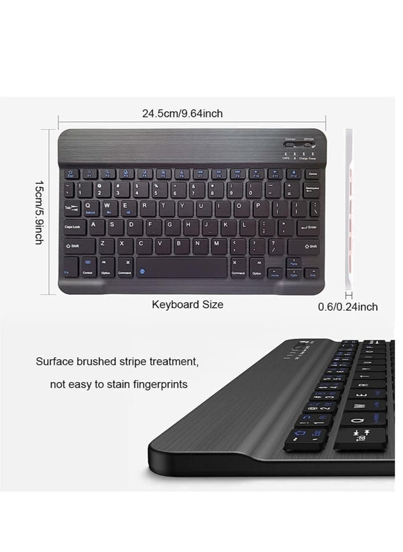 ELTRAZONE - Arabic and English Bluetooth Keyboard and Mouse Combo, Ultra-Slim Portable Compact Wireless Mouse Keyboard Set for IOS Android Windows Tablet Phone iPhone iPad Pro Air Mini - Image 1