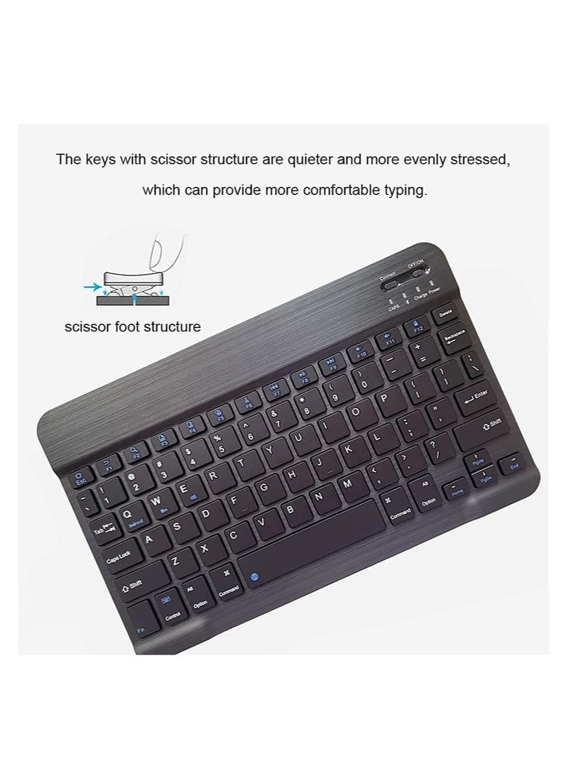 ELTRAZONE - Arabic and English Bluetooth Keyboard and Mouse Combo, Ultra-Slim Portable Compact Wireless Mouse Keyboard Set for IOS Android Windows Tablet Phone iPhone iPad Pro Air Mini - Image 1