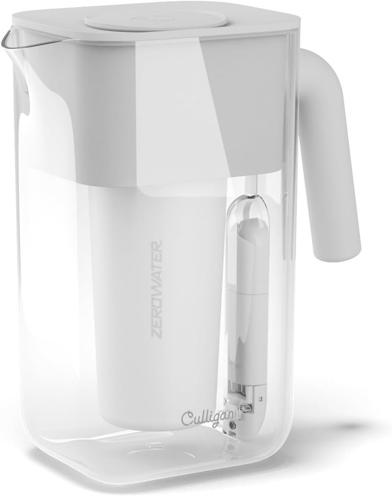 Culligan غلاية مياه بسعة 10 أكواب بتقنية زيرو ووتر – تشمل فلتر مياه متقدم من 5 مراحل، معتمد من IAPMO لتقليل الرصاص، والمواد الكيميائية الدائمة (PFAS)، والزئبق، والفلورايد، والكلور. - Image 1