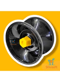 شيف سوفت لعبة يويو سبينر Shivsoft ® عالية الجودة، غير احترافية، عالية اللمعان، معدنية، مستجيبة (قطعة واحدة) صنع في الهند (أسود)  - Image 3