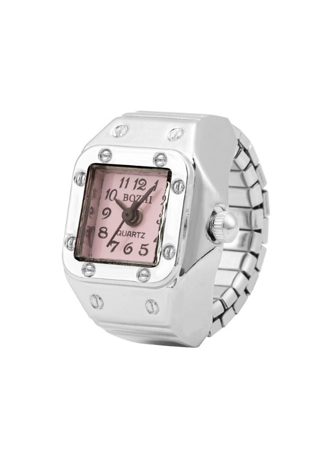 Bozhi Finger Watch Creative Elastic Round Quartz Finger Ring Watches  - Image 1