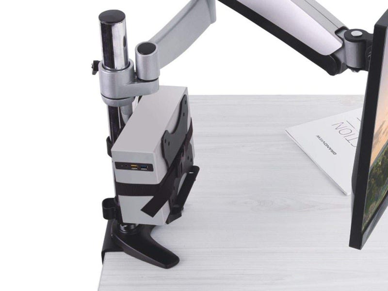 Monoprice Computer Case CPU Holder - Thin Client Mini PC Multi-Mount, Works with Mini PCs Up to 2.9 Inches Wide, Supports Up to 11 Pounds - Workstream Collection - Image 2