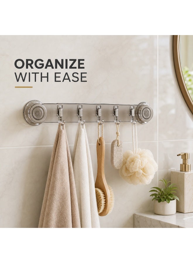 Reusable Suction Cup Hook For Bathroom And Kitchen, No Drill Wall Mounted Towel And Storage Hanger - Image 2
