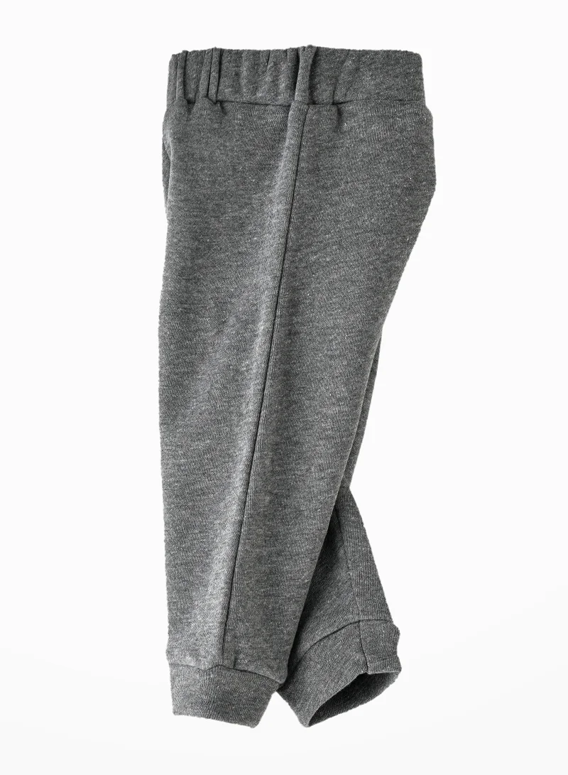 JAM Boys' Solid Grey Elastic Waist Joggers