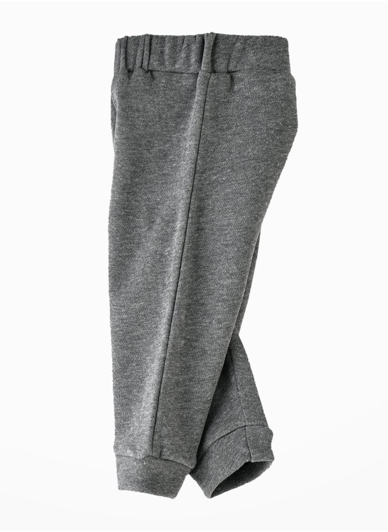 JAM Boys' Solid Grey Elastic Waist Joggers  - Image 3