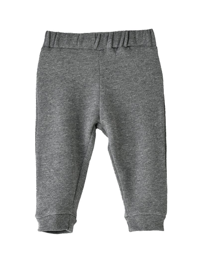 JAM Boys' Solid Grey Elastic Waist Joggers  - Image 1