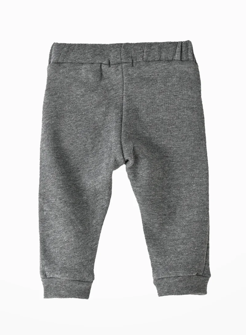 JAM Boys' Solid Grey Elastic Waist Joggers