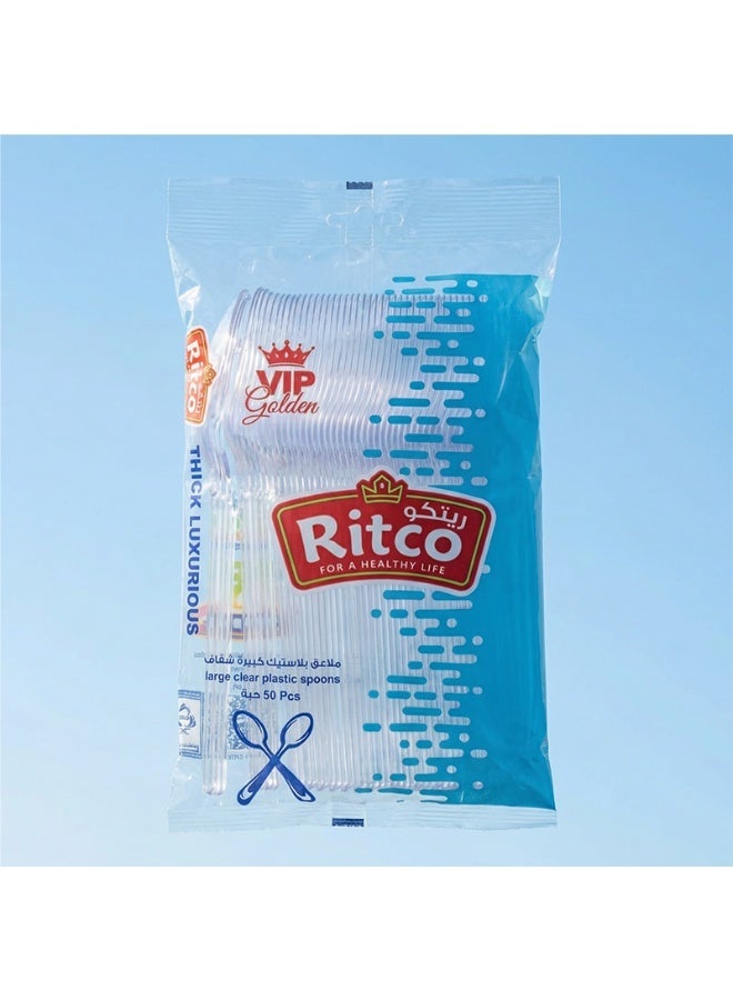 Ritco Carton Of Clear Plastic (1000 Spoons/Carton) - Image 4
