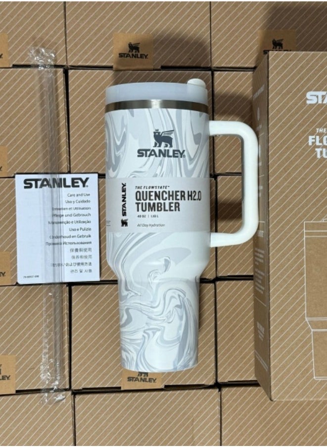 Stanley - Stainless Steel Vacuum Insulated Tumbler with Lid for Water, Iced Tea or Coffee, Smoothie and More, Large Capacity, Good Appearance, Easy to Carry, 40 oz - Image 1